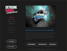 Tablet Screenshot of extremedancecomp.com.au